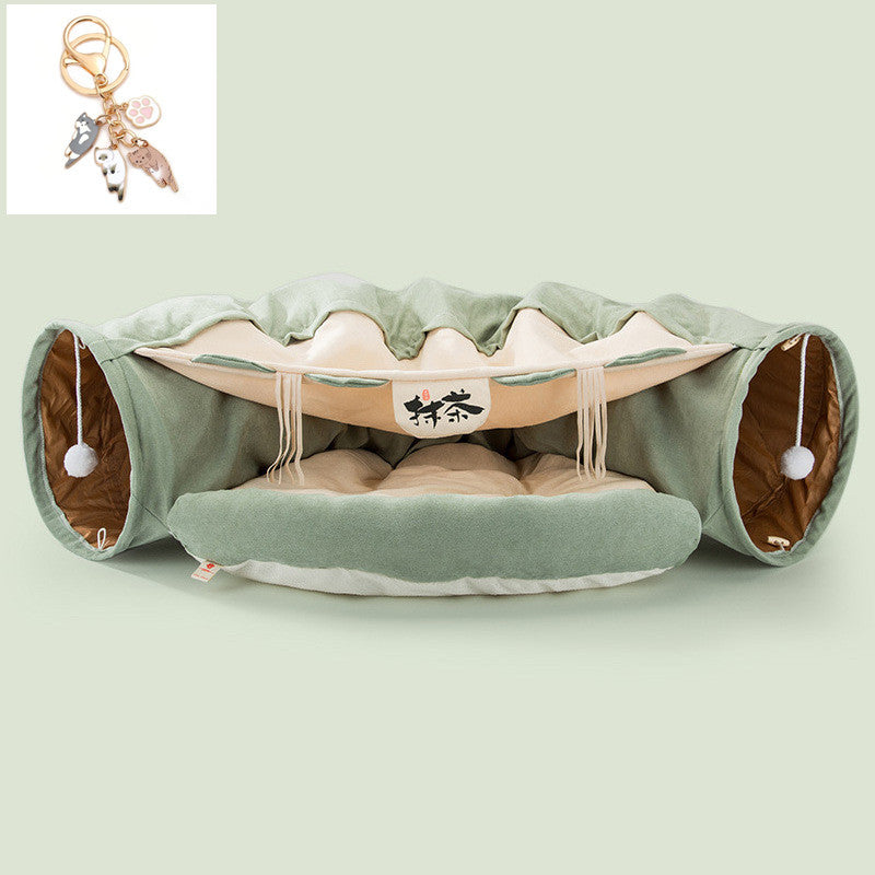 Collapsible Cat Tunnel – Durable & Washable Cloth Tunnel for Indoor Play