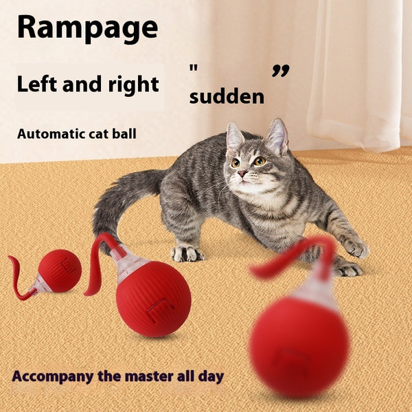 Interactive Cat Toy Ball – Super Drive Rolling Ball with Auto Wake-Up &amp; 3 Play Modes