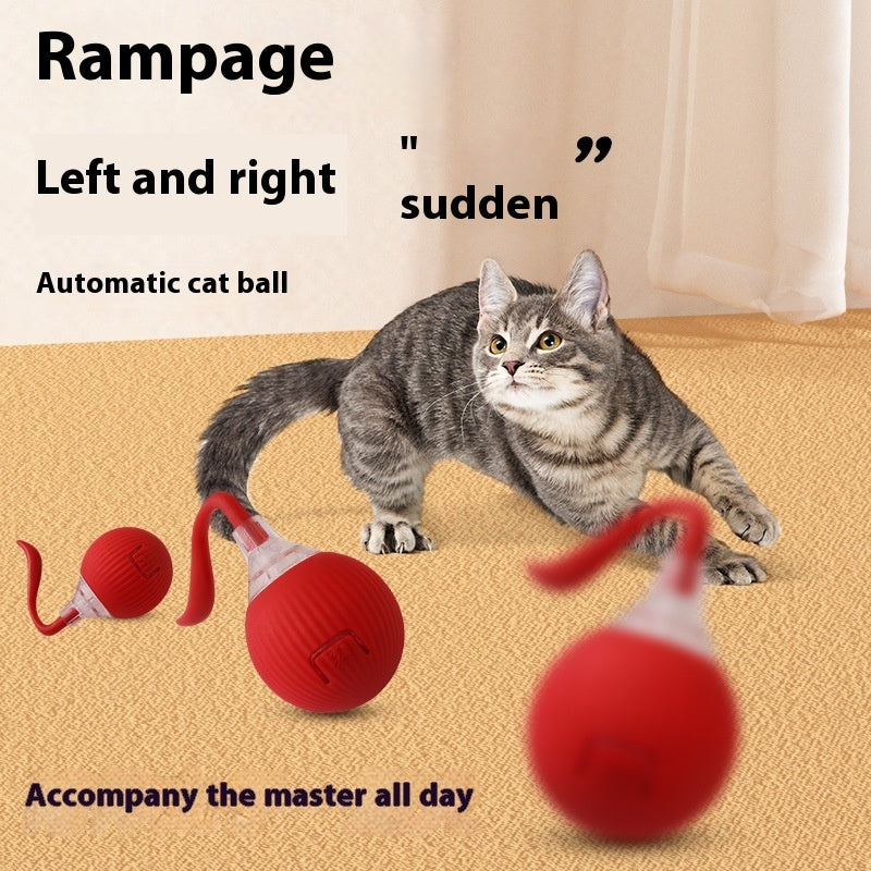 Interactive Cat Toy Ball – Super Drive Rolling Ball with Auto Wake-Up &amp; 3 Play Modes
