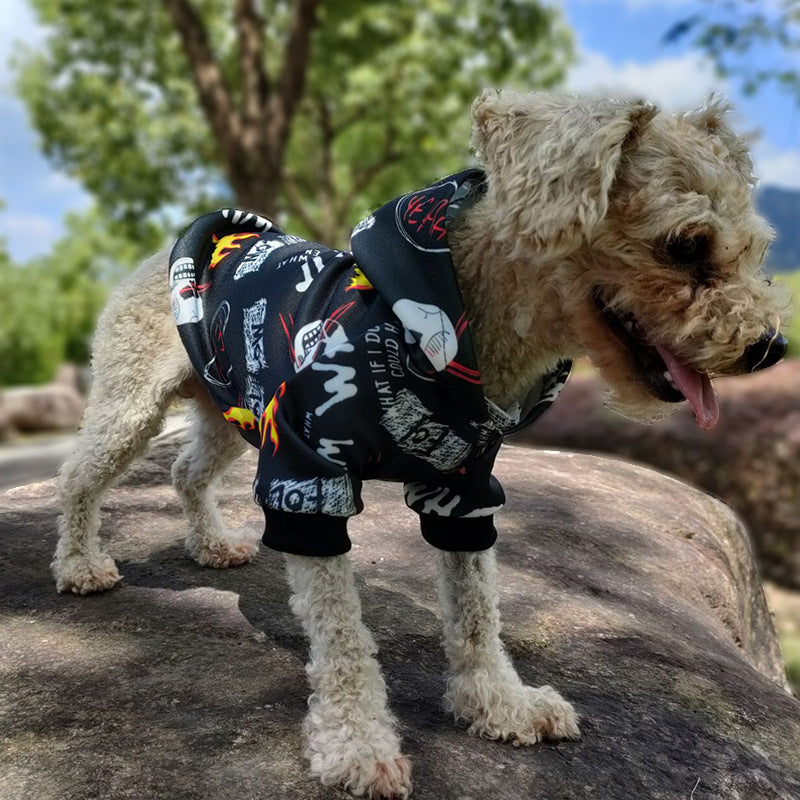 Stylish Camo Skull Hoodie for Dogs - Trendy Pet Outfit for Instagram-Famous Pups