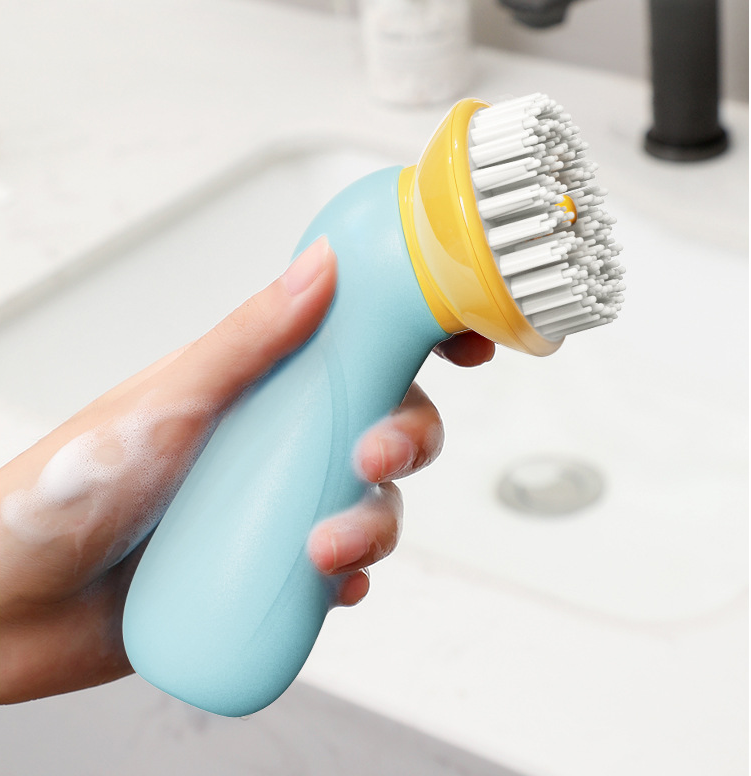 Paws 'n' Bubbles: Easy-Grip Pet Bath & Grooming Brush - Perfect for Showers and Hair Management