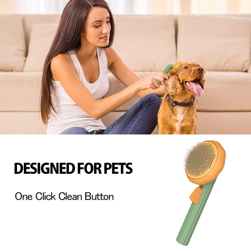 Pumpkin Pet Brush: All-in-One Grooming & Hair Removal for Dogs, Cats, and Rabbits